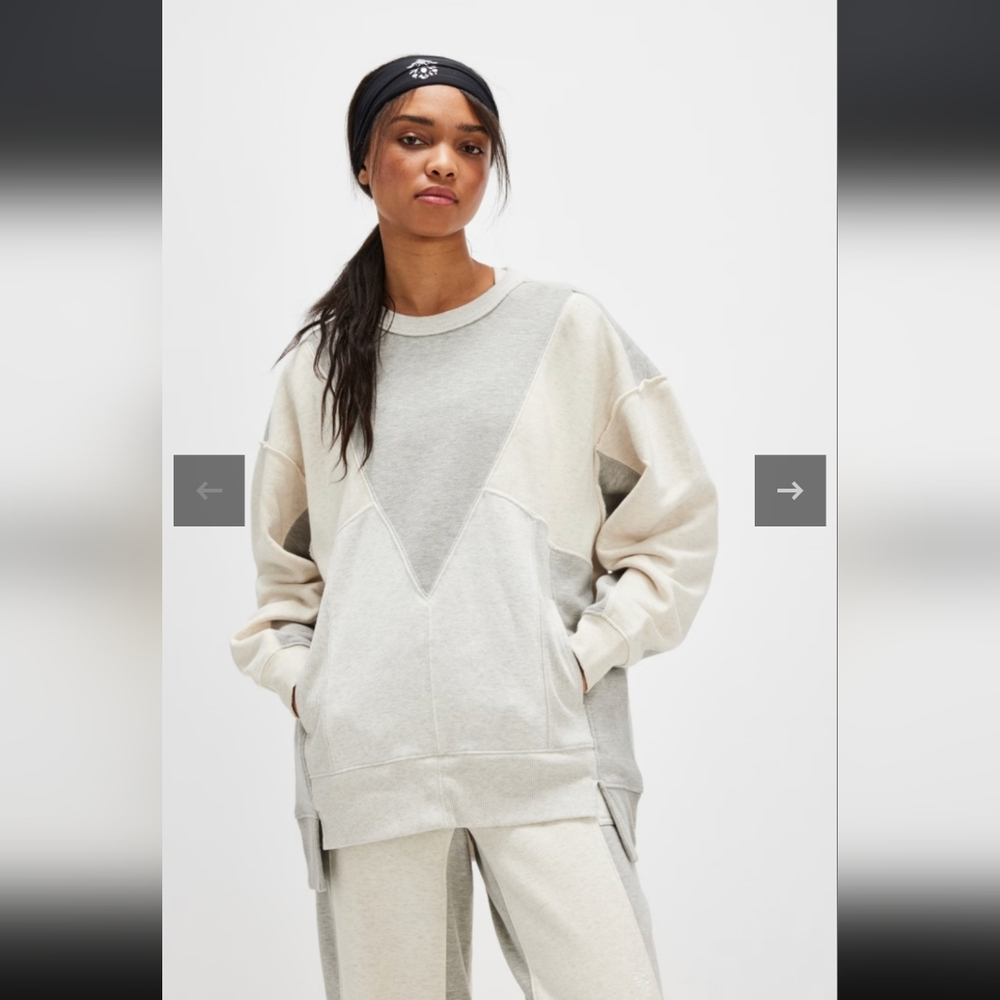 FP Movement Making It Pullover In Grey Combo